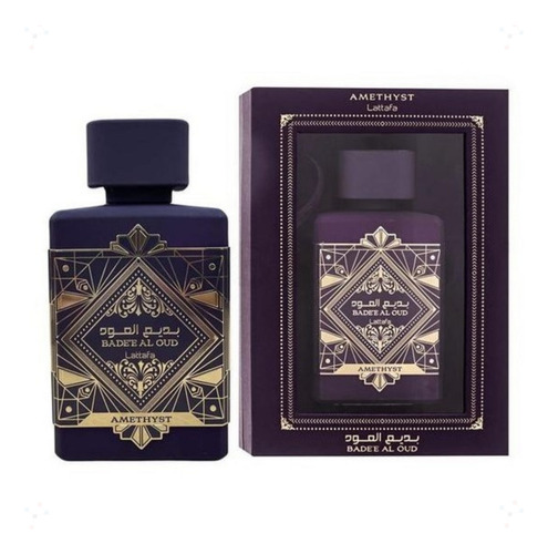 Perfume Lattafa Bade'e Al Oud Amethyst Edp Compartilhável 100ml Original Lacrado