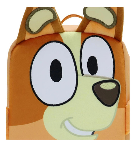 Bolso Minimochila Bingo Original Bluey Backpack Niños Dama Naranja Liso Liso Naranja
