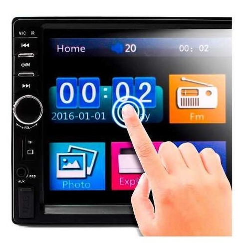 Imagem 4 de 7 de Central Multimídia Universal 2 Din Automotivo Mp5 Bluetooth
