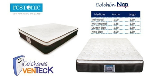 Colchon Matrimonial Nap De Restonic Totalemente Nuevo | MercadoLibre