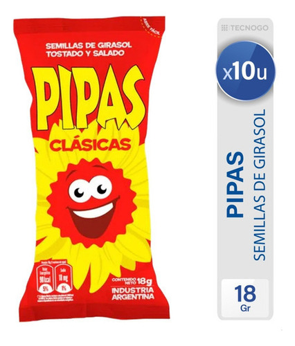 Pipas Semillas De Girasol Tostado Tira X10 - Mejor Precio