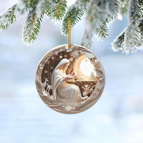 2 Colgante De Ventana De Navidad, Adorno Colgante De Navidad
