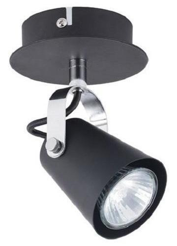 Foco Sobrepuesto Gu10 Aurus Negro Mate