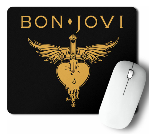 Mouse Pad Bon Jovi Heart (d0751 Boleto.store)