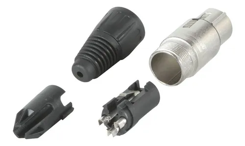 Ficha Xlr Canon Hembra De 3 Contactos Neutrik Nc3fx