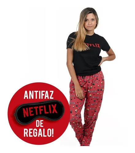 tonto Último sagrado Conjunto Pijama Largo Netflix Hombre, Mujer, Niños