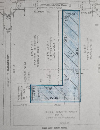 Terreno En Venta Crespo Al 200 Barrio Luis Agote