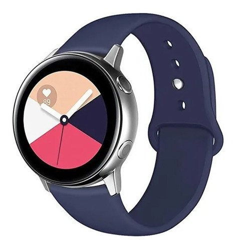 Malla Reloj Silicona Con Hebilla Smart Watch 22mm Gtr Imilab Ancho 22 mm Color Azul oscuro