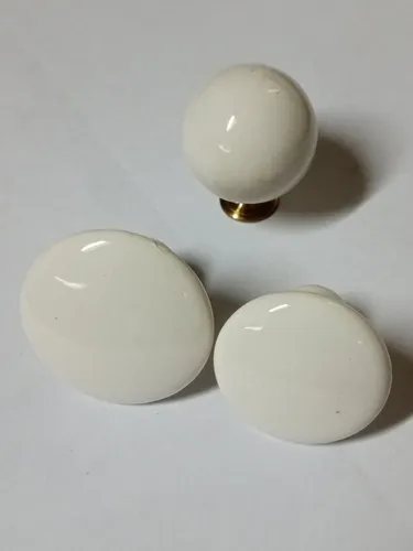 Tiradores De Cerámica Blancos