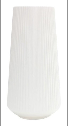Ganazono White Ceramic Plástica Jarrón De Plástico Blanco De Blanco.