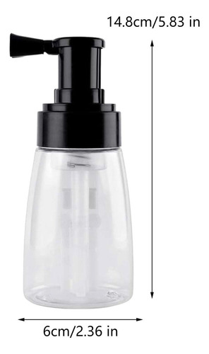 . Para Botella Rociadora De Polvo Rellenable Con Bomba Tapa