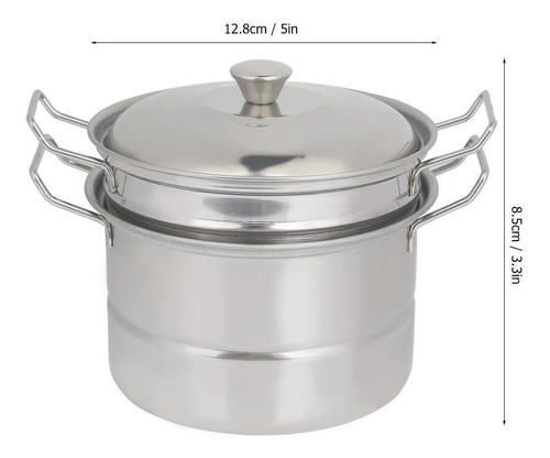 Mini Olla De Cocción Al Vapor Portátil De Acero Inoxidable