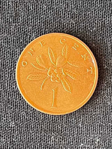 Imagen 2 de 5 de Jamaica - 1 Cent - Año 1970 - Km # 45 - Flores