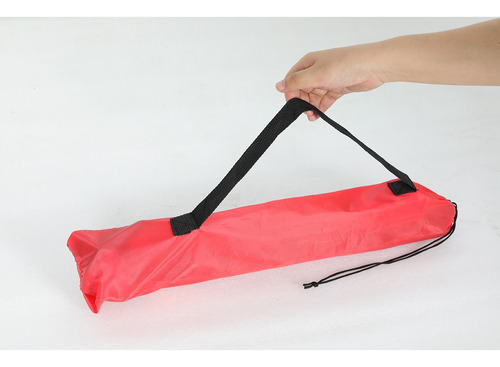 Banqueta Plegable Portátil Trípode Reforzado Camping Roja
