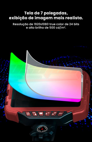 Câmera Boroscópica Articulada Automotiva 360° Usatest 6.0mm