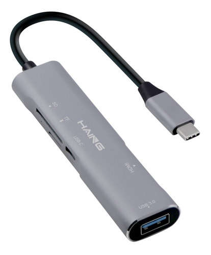 Adaptador Usb Tipo C 5 En 1 Usb 3.0 Hdmi 4k Sd Micro Sd Tf