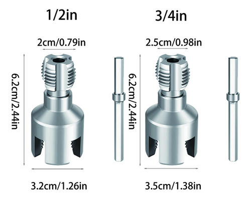 Integrated Internal&external Pipe Threading Tool1/2''3/4''