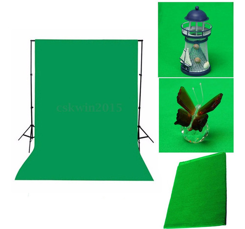 Imagem 2 de 6 de Backgrounds Pano 1.5x1m Verde Fotografia Tecido Cromakey Fun