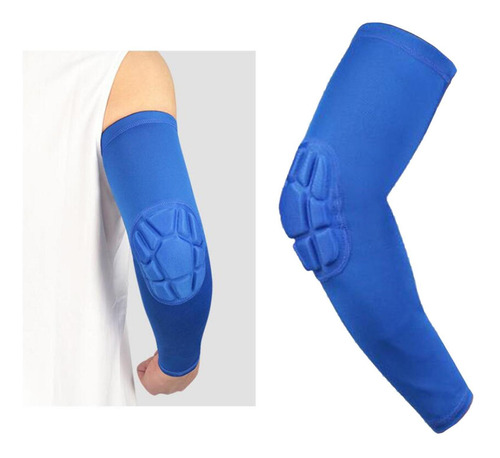1 Pieza De Soporte De Codo Antideslizante Con Manga Azul L