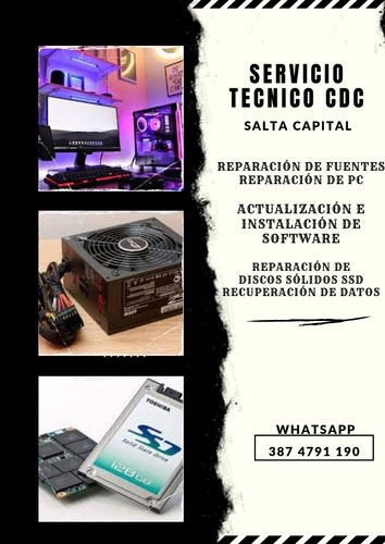 Reparacion De Pc Zona Norte Parque Belgrano Salta