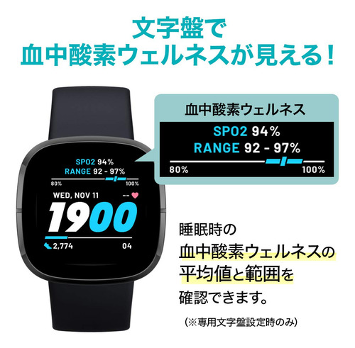 Reloj Inteligente Fitbit Versa 3 Salud Y Estado FĂsico Con G
