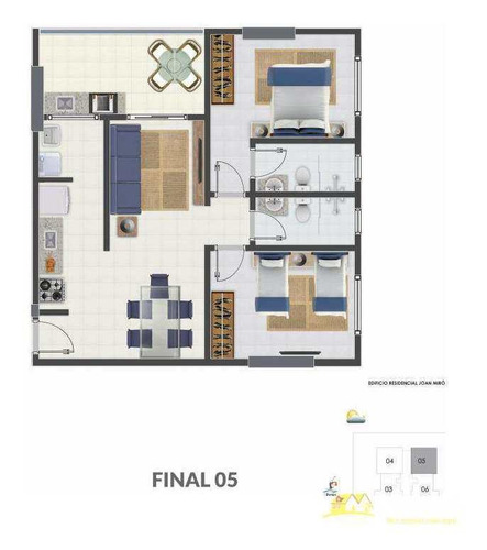 Apartamento 2 Dorms, Suite Canto Forte Lançamento S.facilitado - V449