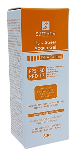 Hydra Screen Acqua Gel Fps 50