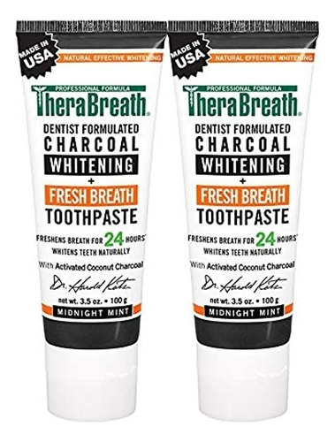 Therabreath Fresh Breath Pasta Dental Blanqueadora De Carbon