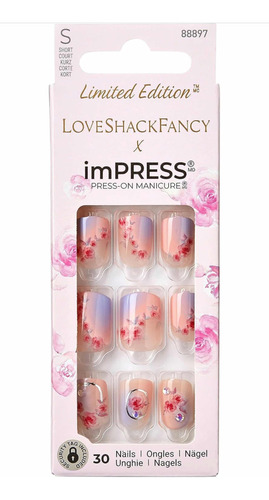 Kiss Impress Loveshackfancy De Edición Limitada Press-on