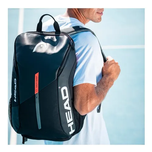 Backpack Para Raquetas Head Tour Team Negro Naranja
