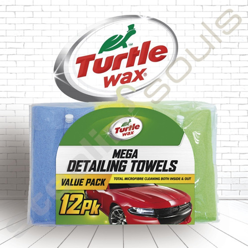 Imagen 1 de 8 de Turtle Wax | Mega Detailing Towels | 30x35 | Microfibra |x12