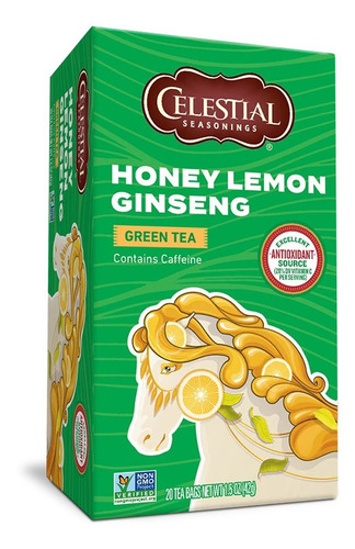 Te Celestial Seasonings Honey Lemon Ginseng Te Verde Blanco