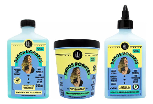 Lola Kit Completo Booster + Shampoo + Mascara Daños Voraz