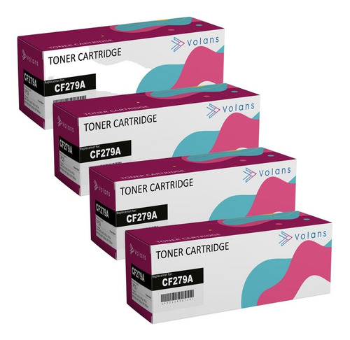Imagen 2 de 2 de Pack De 4 Toner Alternativo Ce279a 79a