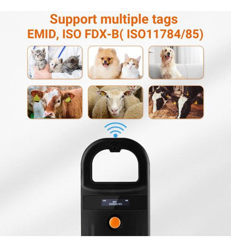 Tera Escáner Lector De Microchips Para Mascotas Con Anillo E