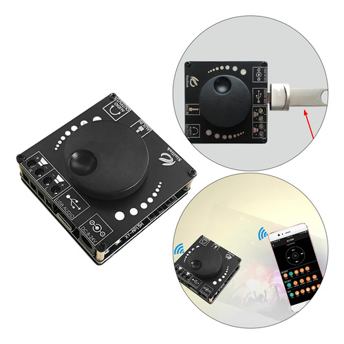 2x20w, Digital Bluetooth 5.0, Placa Amplificadora De Audio,