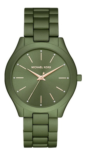 Reloj Michael Kors Mujer Color Verde Aluminio Mk4526
