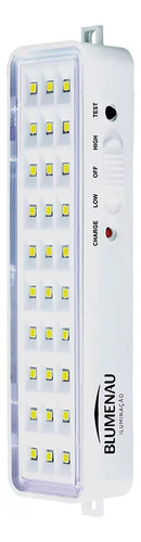 10 Unidades De Lum. Emergencia 30 Leds 1w 50/100lm 100-240v - (40030034)