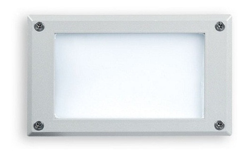 Artefacto Led Aluminio Vidrio Templado E27 60w 230v Blanco