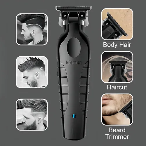 Cortadora De Cabello Kemei Km-2299 Color Negro