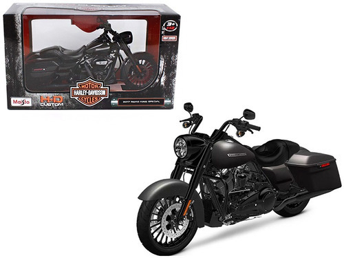 Moto Harley Davidson 2017 Road King Special Maisto 1/12 Color Negro