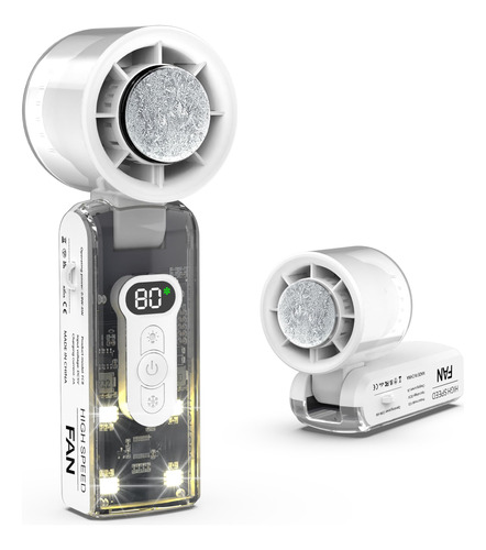 Ventilador Portatil Blanco 3600mah Ajustable