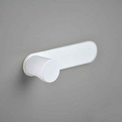 Puxador Moveis Radio P Com Base Branco 70mm - Zen Design