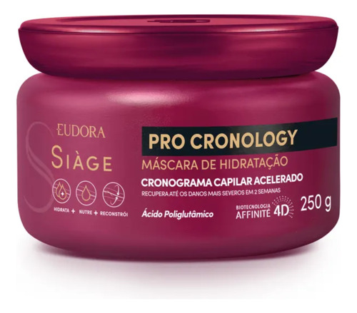 Kit Eudora Siàge Pro Cronology Shampoo+condicionador+máscara