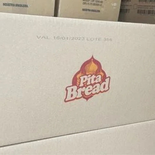 Cx 48un Pão Profissional Para Hamburguer Gergelim Pita Bread
