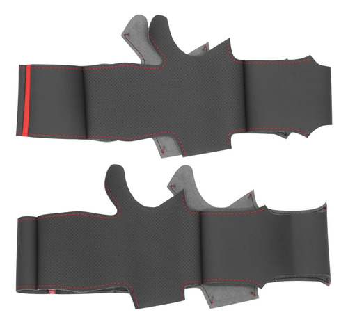 Mewant-funda For Volante De Cuero Artificial, Color Negro,