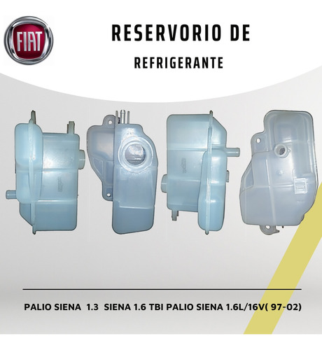 Envase Refrigerante Fiat 1.3 Mpi Palio Siena1.6(97-02)