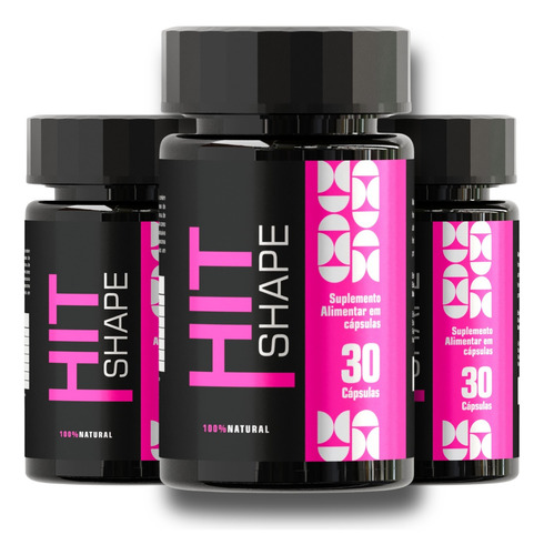 Kit 3 Potes Emagrecedor Hit Shape Perca Peso Sem Esforço