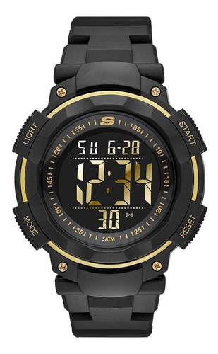 Skechers ® reloj Hombre Digital Deportivo 45mm Multifunción