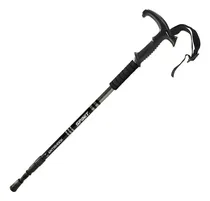 Comprar Bastón Trekking Spinit Senderismo Aluminio Antishock Curvo Color Negro
